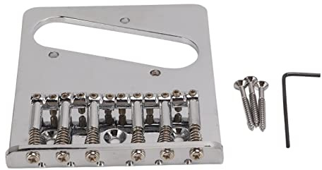 Electric Guitar Bridge, L Shape 6 Strings Saddle Fixing String Pull Plate, Electric Guitar Accessories, for Guitarists, Practice, Recording, Live Performances