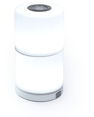 Lampada da tavolo a LED Smart Home Noma con interruttore touch, lampada da comodino dimmerabile, set da 2 pezzi, colore bianco, controllabile tramite app, compatibile con Alexa/Google, controllo