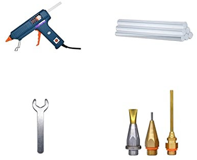Pistola per colla a caldo Pistola For Colla A Caldo, Ugello Sostituibile, Regolazione Della Temperatura, Uso Colla Stick Da 11 Mm, Pistola For Colla Industriale, Utilizzata For La Riparazione ( Color