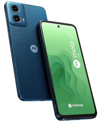 Motorola G34 5G 128GB, Unlocked Smartphone, 6.5 Display, Dual 50MP Sensor, 5000mAh Battery, 20W Charger and Proctection Case Included, Ocean Green
