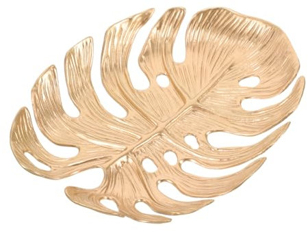 CALLARON Feuille Monstera Plateau à Bijoux Élégant, en Alliage de Zinc