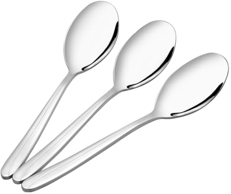 Farmoon 6 Pieces Large Serving Spoon, Stainless Steel Table Serving Utensil