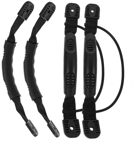 CORHAD 4stücke PVC Kunststoff Kajak Seitenhalterung Tragegriff Mit Bungee Cord Für Kajak Kanu Boot Rutschfester Ergonomischer Griff Ohne Schrauben Langlebiges Zubehör Für Einfache Montage