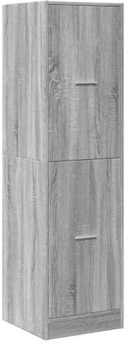 vidaXL Apothecary Cabinet, Storage Cabinet for Living Room, Apothecary Chest with Drawer, Cupboard, Modern Style, Grey Sonoma Engineered Wood