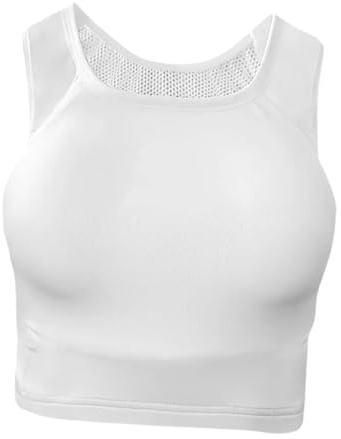 Folpus Protector de Pecho Karate para Mujeres con Protección Ergonómica Chaleco con Banda Elástica Accesorio Transpirable y Diseño Resistente Adecuado para, S