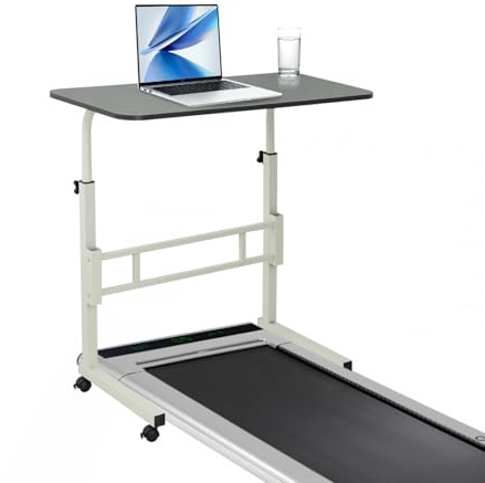 Standing Desk for Walking Pad Only, Compatible with Walking Pad 19.7'' Wide, Adjustable Handrail Height (Max 37.4''), Designed for Walking Pad