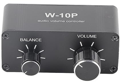 Controlador de Volumen de Audio Estéreo Mini Panel de Música Estéreo Jack Salida de 3,5 Mm para Dispositivos Electrónicos