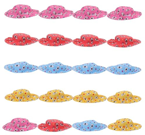 OSALADI 5stücke Puppenhüte Aus Kleine Partyhüte Für Puppen DIY-bastelhüte Für Puppenhaus Dekorative Mini-hüte Als Haar-Accessoires