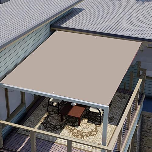 Gartenpergola, Ersatzdach, wasserdicht, für Außenbereich, Terrasse, Pavillon, Carport, 185 g/m², Polyester 62, Khaki, 3 x 4,5 m