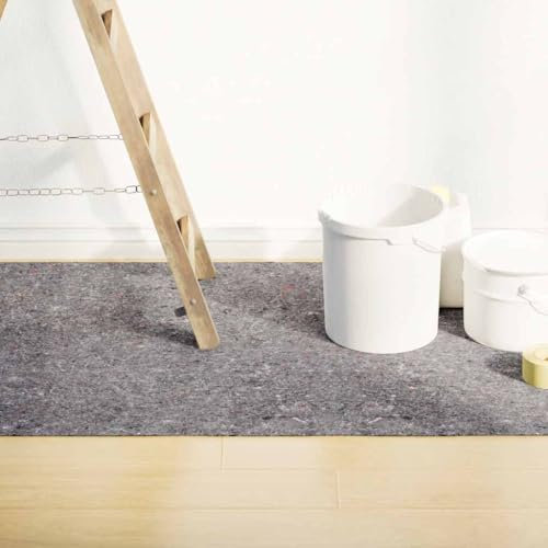 AJJHUUKI Articoli per la casa - Pellicole protettive per pavimenti e corridori - Tessuto non tessuto antiscivolo da pittore 1020 cm 180 g/m grigio