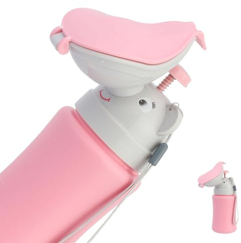 Toddmomy Portable Urinal Bottle for Kids Car Urinator Emergency Travel Potty with Cartoon Design Leak Proof Lightweight 5Oz Pee Bottle for Girls and Boys
