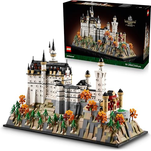 LEGO Schloss Neuschwanstein 21063 - Schloss Neuschwanstein LEGO Architecture Set, inkl. bedruckter Fliese, August Neuheiten 2025