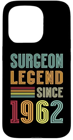 Surgery Legend 1962 63 Years Scalpel 63rd Birthday Surgeon Case for iPhone 15 Pro