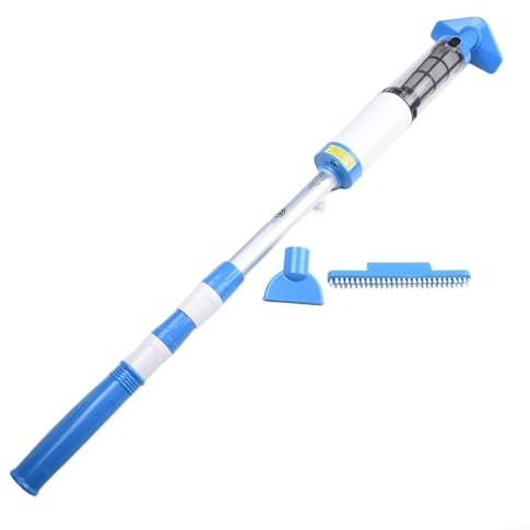Aspirateur de piscine sans fil sans fil - Nettoyeur de piscine portable pour piscine, spa, étang, bassin d'eau, 2 h d'autonomie, rouleau à brosse compact et portable