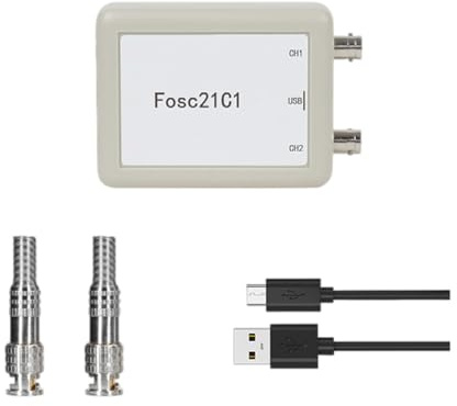 Osciloscopio USB profesional con entrada y frecuencia de muestreo de 1 MHz para pruebas eléctricas de conexión de 2 canales