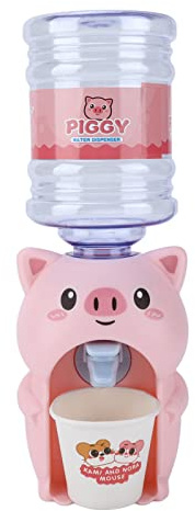 Naroote Mini Lindo Dispensador de Agua para Niños, Juguetes de Vertido Fácil para Niños, Juguete Educativo (Jardinera de Ventana/Cerdo Grül)