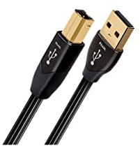 audioquest USB 2.0 Type A Type B USB 2.0 Male to Male Cable Black 5 Meters
