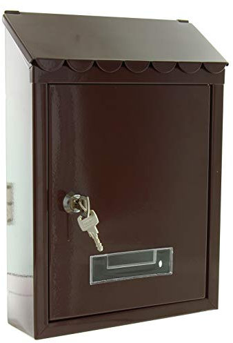 PORTALETTERE CASSETTA POSTALE CAPRIcm.21X6X30 - Marrone