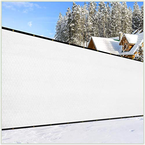ColourTree 6' x 50' White Fence Privacy Screen windschutzscheibe Abdeckung stoffschirm tarp Netting mesh-Stoff - Commercial Grade 170 GSM - Heavy Duty - - wir Machen benutzerdefinierte größe