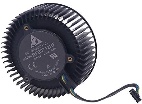 Ocobudbxw Radiador de computadora BFB0712HF 65mm 12V 1.8A tarjeta gráfica Ventilador de refrigeración para NVIDIA GTX Titan GTX980