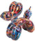 Globo Perro Escultura, Globo Perro Escultura Hecho A Mano Rock Estilo nórdico Colorido Resina Globo Perro Estatua Bar Jardín Decoración De Mesa
