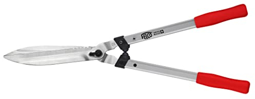 FELCO 250-63 Heckenschere (Länge 63 cm, Griffe I-Beam Aluminium, Klingen mit Chrombeschichtung, Gartenschere, große Klingen, Fettschraube)
