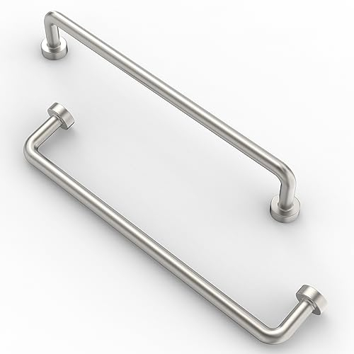 FURNIWARE 10 Stück Schrankgriffe Bohrlochabstand 160 mm Möbelgriff Küchengriffe Schubladengriffe für Türgriff der Badezimmertür Gebürstetes Satin-Nickel