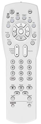 TV DVD VCR AUX Audio Vidéo Media Center Contrôleur de Système pour Série AV 3-2-1 – Télécommande de Remplacement pour Bose Série 321, Récepteur AV (Blanc)