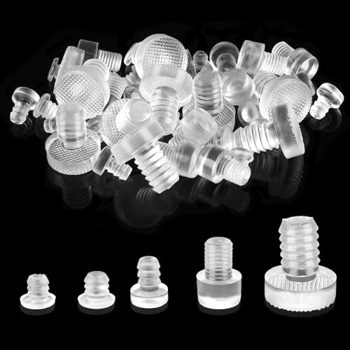 Lot de 50 amortisseurs de Table en Caoutchouc Transparent pour Dessus de Table en Verre Amortisseurs en Caoutchouc Souple Anti-Collision