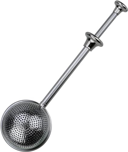 Powder Sugar Shaker Sifter Duster Baker's Dusting Wand Dispenser for Flour Spices Sugar Tea Strainer Steeper Tea Balls for Loose Tea