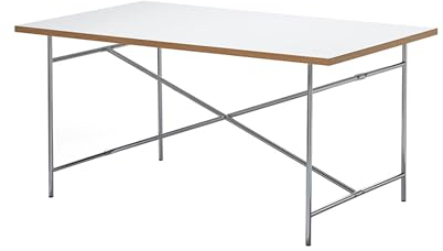 Computertisch im antiken Stil, Heimschreibtisch, Bauhaus-Tisch, minimalistisch, rechteckig, Esstisch, Studio, Büro, Schreibtisch, Couchtisch, Malerei, Arbeitsplatz, Zeichentisch zum Arbeiten, Lernen