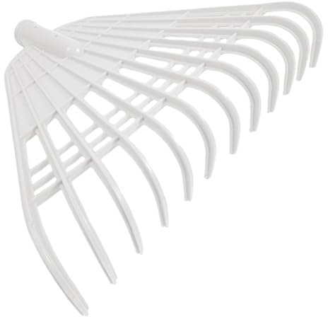 BEBEMOKO Rastrello Da Giardino Per Foglie e Strumento Da Giardinaggio Leggero e Portatile Denti Per Pulizia Efficiente Di e Prati e Resistente