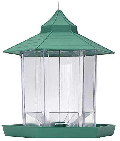 Aoaoy Vogelfutterstation zum Aufhängen, große Kapazität, Kunststoff, transparent, für Balkon, Garten und Innenhof