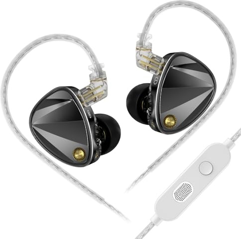 YIZITU Auricolari per Monitor da Studio con Struttura del Cavo Staccabile Bassi Curvi Potenziati Un'Esperienza Sonora Personalizzabile Auricolari Monitor Professionali DJ