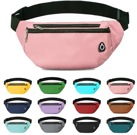 Rosoz Bauchtasche, Gürteltasche Damen Bauchtasche Herren Geschenke Sport Hüfttaschen für Outdoor Reise Laufen Fahrrad