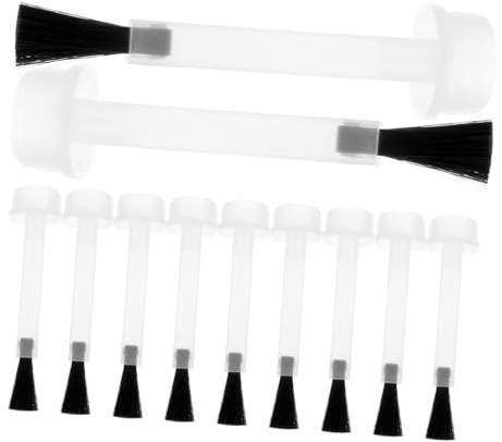 FIXOSHEE 20pcs Nail Polish Bottle Brushes Replacement for Gel Polish and Liquid Dip Small Nail Salon Supplies with Soft Bristles and Personal Professional Use