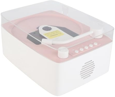 Walmeck Lecteur CD Vintage Mini Lecteur de Musique Rétro de Haut-Parleur (Rose)
