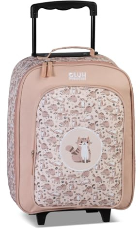 Noey & Lou Kinderkoffer Trolley Rucksack Brustbeutel Koffer Kinder Jungen Mädchen Fabrizio Weichgepäck (M1 Katzen, M1)