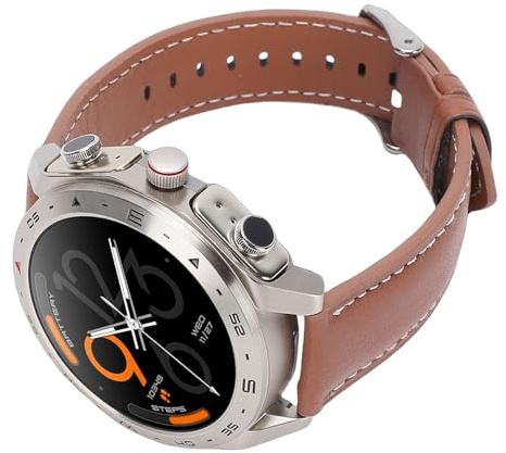CHICIRIS Montre Connectée avec écouteurs, écran 360 X 360 Pixels, Taux de Rafraîchissement de 60 Hz, étanche IP67, Bluetooth, Réduction du Bruit, Prévisions Météo, Minuteur et Alarme,