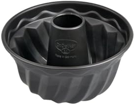 Dr. Oetker Stampo Curly Rosco Ø 18 cm, stampo a vite riccia in lamiera di acciaio, stampo con rivestimento antiaderente per torte e biscotti, 1 pz.