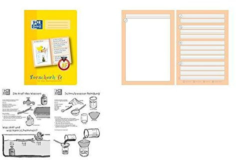 Oxford 100050094 Schreiblernheft LIN 1F - A4, 16 Blatt, 90g/qm, Forscherheft