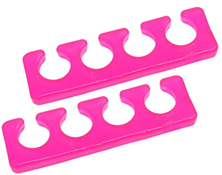 Silikon Zehenspreizer - Fingerspreizer - rosa pink - 2 Stück Packung