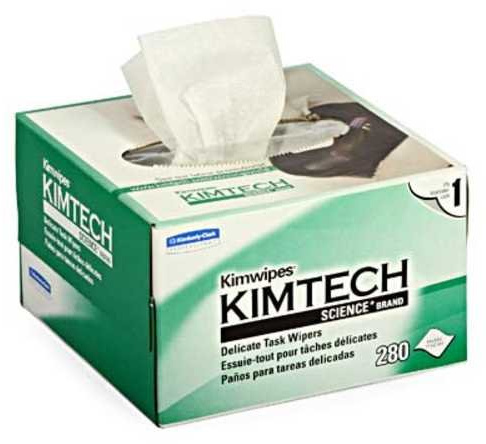 Danitech Staubfreie/Fusselfreie Tücher Kim-Wipes zum Reinigen von LWL Leitungen, Elektronikplatinen etc. (0,0285 pro Tuch)