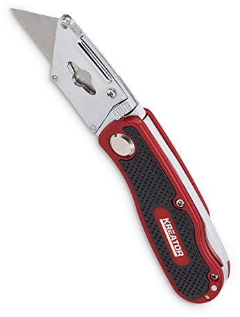 KREATOR KRT000300 - Couteau pliant robuste et tranchant avec mécanisme de verrouillage