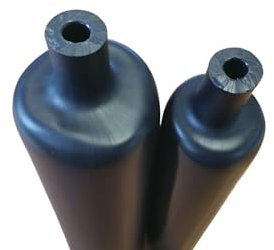 netproshop Schrumpfschlauch 6:1 Dickwandig mit Kleber Schwarz, Größe:44.0/7.4 mm, Menge:1 Meter