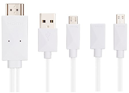 P69C - Cable MHL de 1,8 m, 5 pines/11 pines, Micro B a HDMI, adaptador compatible con Samsung Galaxy S3 S4 S5 Note 2 Tab3, PC y Android Smartphone