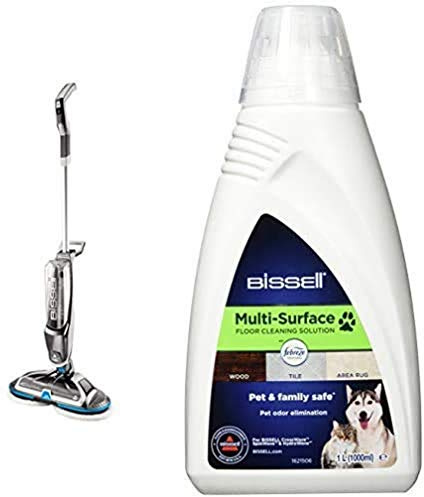 Bissell 2240N Spinwave Cordless, Kabelloser Elektrischer Mopp für Hartböden 2550 Multi-Surface Pet Reinigungsmittel mit Febreze-Duft, speziell für Haustier-Schmutz, Crosswave Pet Pro