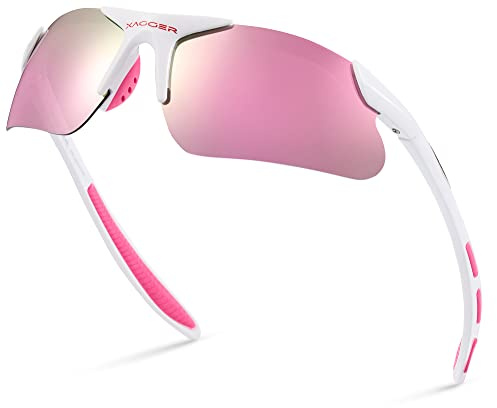 Xagger Kids Youth Polarized Sports Sunglasses for Boys Girls Baseball Softball Glasses TR90 Frame