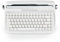 YUNZII ACTTO B303 Wireless Typewriter Keyboard, Bluetooth Retro Keyboard, Aesthetic Typewriter Style Keyboard with Integrated Stand for Multi-Device (English, Snow White)