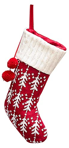 Nikolausstiefel Socken Weihnachtsstrümpfe Deko Weiße Tasche Geschenk Socken Kinder Geschenk Weihnachtssocken Tasche und Weihnachten rot gestrickt Wohnkultur Weihnachten Nikolausstiefel Weihnachtsdeko
